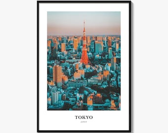 Tokyo Fotodruck, Tokyo Metropolis Reise Poster, Japan Wandkunst, Chiyoda Ward Decor