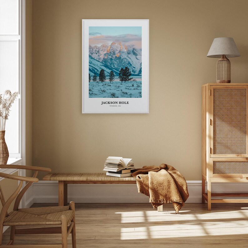 Jackson Hole Print, Jackson Hole Photo Poster, Jackson Hole Travel Wall
