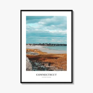 Connecticut Print No 1, Connecticut Photo Poster, Connecticut Travel Wall Art, Connecticut Map Print, Connecticut Photography, United States