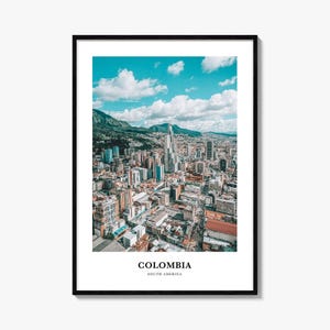 Colombia Print No 1, Colombia Photo Poster, Colombia Travel Wall Art, Colombia Map Print, Colombia Photography, Colombia Wall, South America