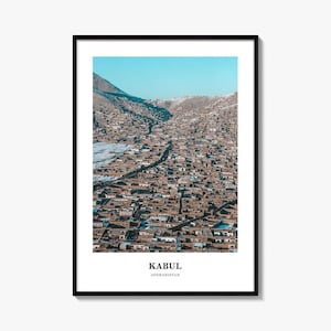 Kabul Print, Kabul Photo Poster, Kabul Travel Wall Art, Kabul Map Print, Kabul Photography Print, Kabul Wall Décor, Afghanistan