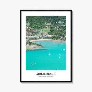 Impression d'Airlie Beach, affiche photo d'Airlie Beach, art mural de voyage d'Airlie Beach, impression de carte d'Airlie Beach, Airlie Beach, Queensland, Australie