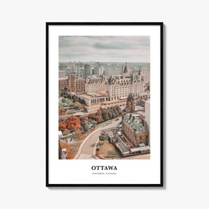 Ottawa print, Ottawa fotoposter, Ottawa reizen kunst aan de muur, Ottawa kaart print, Ottawa fotografie print, Ottawa wanddecoratie, Ontario, Canada