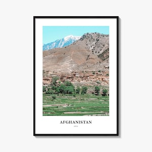 Afghanistan Druck, Afghanistan Foto Poster, Afghanistan Reise Wandkunst, Afghanistan Karte Druck, Afghanistan Fotografie Druck, Asien