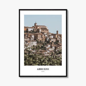Abruzzo Print No 1, Abruzzo Photo Poster, Abruzzo Travel Wall Art, Abruzzo Map Print, Abruzzo Photography Print, Abruzzo Wall Décor