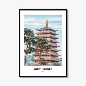 Süd-Korea Druck, Süd-Korea Foto Poster, Süd-Korea Reise, Wand-Kunst, Süd-Korea Karte, Süd-Korea Fotografie Druck, Asien