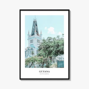 Guyana Print, Guyana Photo Poster, Guyana Travel Wall Art, Guyana Map Print, Guyana Photography Print, Guyana Wall Décor, South America