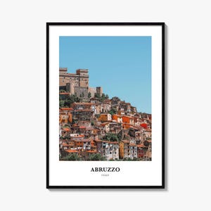 Abruzzo Print No 2, Abruzzo Photo Poster, Abruzzo Travel Wall Art, Abruzzo Map Print, Abruzzo Photography Print, Abruzzo Wall Décor