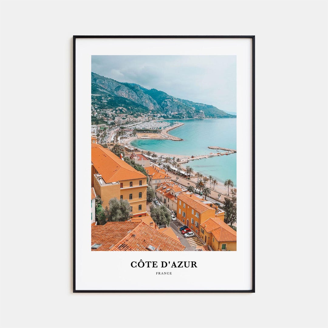 Cote D’azur Print No 1, Cote D’azur Photo Poster, Cote D’azur Travel ...