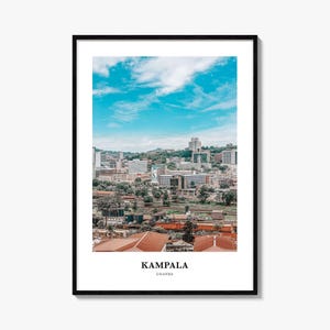 Kampala Print, Kampala Photo Poster, Kampala Travel Wall Art, Kampala Map Print, Kampala Photography Print, Kampala Wall Décor, Uganda