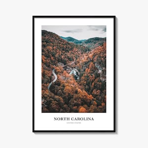 North Carolina Print No 3, North Carolina Photo Poster, North Carolina Travel Wall Art, North Carolina Map, North Carolina, United States