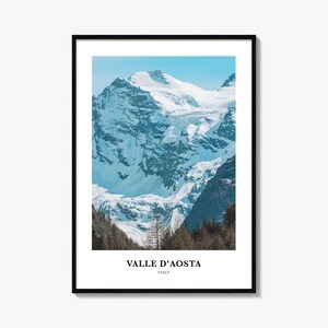 Valle d’Aosta Druck, Valle d’Aosta Fotoposter, Valle d’Aosta Reisewandkunst, Valle d’Aosta Kartendruck, Valle d’Aosta Fotografie, Italien
