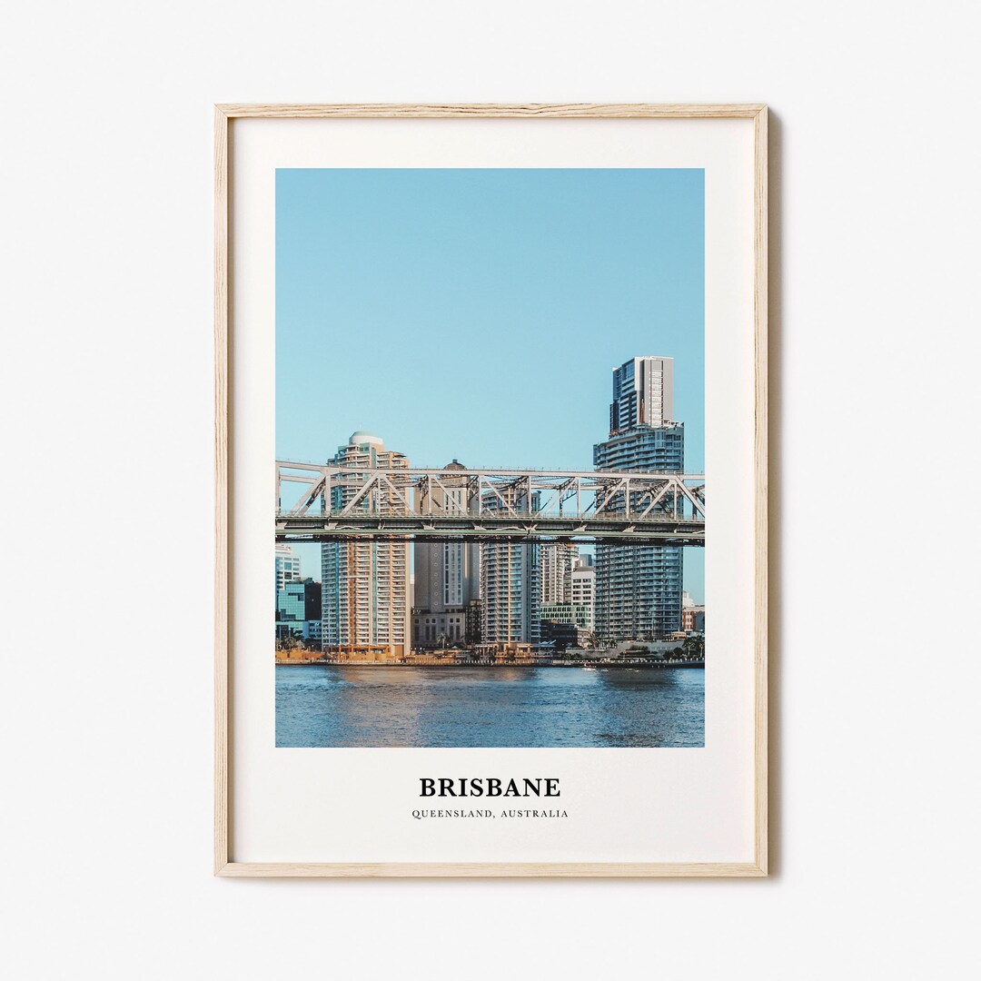 Brisbane Print Brisbane Photo Poster Brisbane Travel Wall Etsy