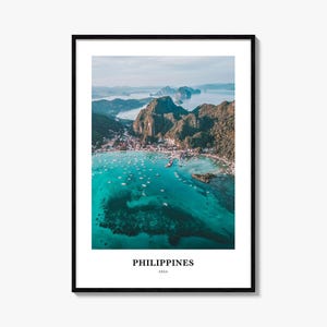 Philippines Print No 1, Philippines Photo Poster, Philippines Travel Wall Art, Philippines Map Print, Philippines Photography Print, Asia