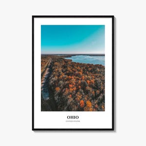 Ohio Print, Ohio Photo Poster, Ohio Travel Wall Art, Ohio Map Print, Ohio Photography Print, Ohio Wall Décor, United States
