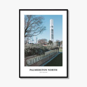 Palmerston North Print, Palmerston North Foto Poster, Palmerston North Reise Wandkunst, Palmerston North Karte, Palmerston North, Neuseeland