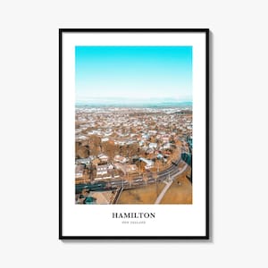 Hamilton Print New Zealand, Hamilton Photo Poster, Hamilton Travel Wall Art, Hamilton Map Print, Hamilton Photography Print, Hamilton Décor