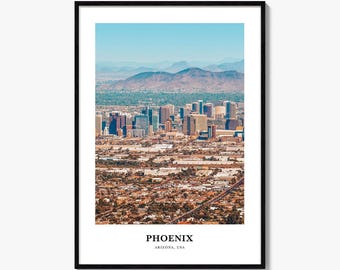 Stampa fotografica di Phoenix, Arizona: Cityscape Wall Art