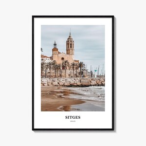 Sitges Druck, Sitges Foto Poster, Sitges Reise Wandkunst, Sitges Karte Druck, Sitges Fotografie Druck, Sitges Wanddekor, Spanien
