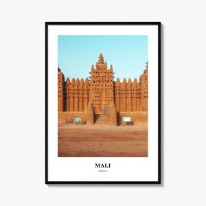 マリプリントNo.2、マリ写真ポスター、マリ旅行壁アート、マリ地図プリント、マリ写真プリント、マリ壁装飾、アフリカ