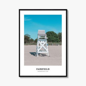 Fairfield Print, Fairfield Photo Poster, Fairfield Travel Wall Art, Fairfield Map Print, Fairfield Photography Print, Connecticut, USA