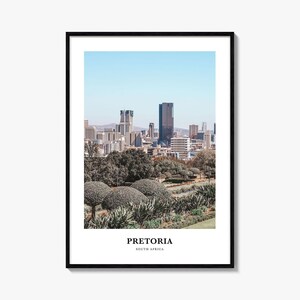 Pretoria Print, Pretoria Photo Poster, Pretoria Travel Wall Art, Pretoria Map Print, Pretoria Photography, Pretoria Wall Décor, South Africa