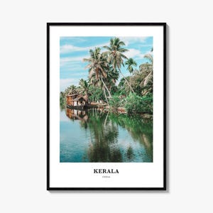 Kerala Print, Kerala Photo Poster, Kerala Travel Wall Art, Kerala Map Print, Kerala Photography Print, Kerala Wall Décor, India
