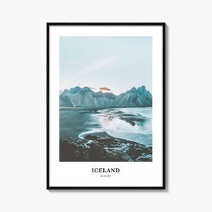 Island Druck, Island Foto Poster, Island Reise, Wandkunst, Island Karte Druck, Island Fotografie, Island Wanddekor, Europa