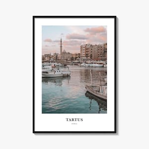 Tartus Print, Tartus Photo Poster, Tartus Travel Wall Art, Tartus Map Print, Tartus Photography Print, Tartus Wall Décor, Syria