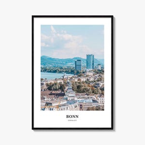Bonn Print, Bonn Photo Poster, Bonn Travel Wall Art, Bonn Map Print, Bonn Photography Print, Bonn Wall Décor, Germany