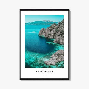Philippines Print No 2, Philippines Photo Poster, Philippines Travel Wall Art, Philippines Map Print, Philippines Photography Print, Asia