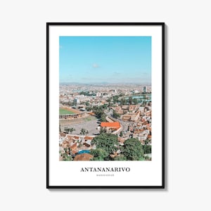 Antananarivo Print, Antananarivo Photo Poster, Antananarivo Travel Wall Art, Antananarivo Map Print, Antananarivo Photography, Madagascar