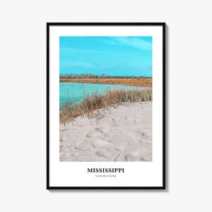 Mississippi Print No 1, Mississippi Photo Poster, Mississippi Travel Wall Art, Mississippi Map Print, Mississippi Photography, United States