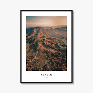 Veneto Print, Veneto Photo Poster, Veneto Travel Wall Art, Veneto Map Print, Veneto Photography Print, Veneto Wall Décor, Italy