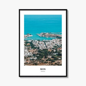 Kos Druck, Kos Foto-Poster, Kos Reise-Wandkunst, Kos Karte Druck, Kos-Fotografie, Kos Wanddekor, Griechenland