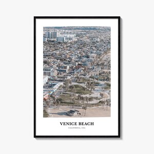 Impression de Venice Beach, affiche photo de Venice Beach, art mural de voyage de Venice Beach, impression de carte de Venice Beach, impression de Venice Beach, Californie, États-Unis