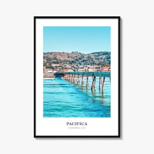 Pacifica Pier Photo Print: California Travel Wall Art