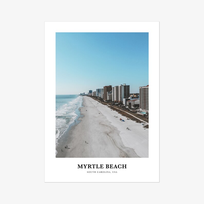 Myrtle Beach Print Myrtle Beach Photo Poster Myrtle Beach - Etsy