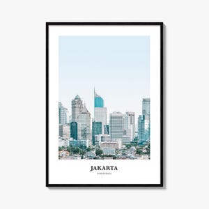 Jakarta Print, Jakarta Photo Poster, Jakarta Travel Wall Art, Jakarta Map Print, Jakarta Photography Print, Jakarta Wall Décor, Indonesia
