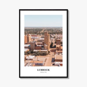 Lubbock Print, Lubbock Photo Poster, Lubbock Travel Wall Art, Lubbock Map Print, Lubbock Photography Print, Lubbock Wall Décor, Texas, USA