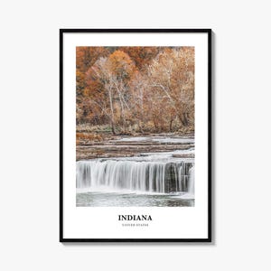 Indiana Print, Indiana Photo Poster, Indiana Travel Wall Art, Indiana Map Print, Indiana Photography, Indiana Wall Décor, United States