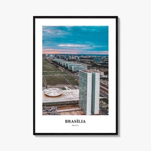 Brasilia Print, Brasilia Photo Poster, Brasilia Travel Wall Art, Brasilia Map Print, Brasilia Photography Print, Brasilia Wall Décor, Brazil