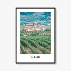 La Rioja Druck, La Rioja Fotoposter, La Rioja Reisewandkunst, La Rioja Kartendruck, La Rioja Fotografie Druck, La Rioja Wanddekor, Spanien