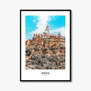 Siena Print, Siena Photo Poster, Siena Travel Wall Art, Siena Map Print, Siena Photography Print, Siena Wall Décor, Italy
