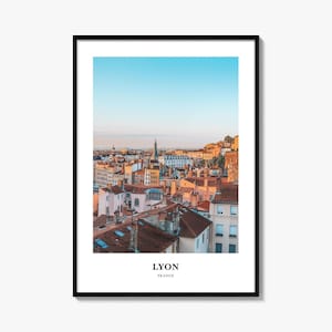 Lyon Print, Lyon Photo Poster, Lyon Travel Wall Art, Lyon Map Print, Lyon Photography Print, Lyon Wall Décor, France