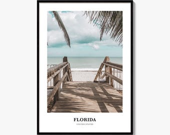 Florida Print, Colorful Photo Poster, Travel Wall Art, Home Decor