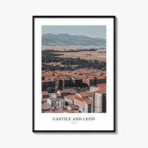 Kastilien und Leon Print, Kastilien und Leon Foto Poster, Kastilien und Leon Reise, Wandkunst, Kastilien und Leon Karte Druck, Fotografie, Spanien