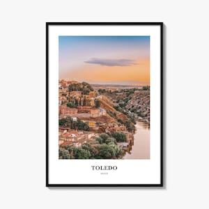 Toledo Print Spain, Toledo Photo Poster, Toledo Travel Wall Art, Toledo Map Print, Toledo Photography Print, Toledo Wall Décor