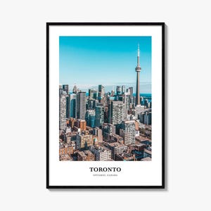 Toronto Print, Toronto Photo Poster, Toronto Travel Wall Art, Toronto Map Print, Toronto Photography, Toronto Wall Décor, Ontario, Canada