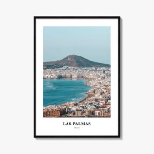 Las Palmas Druck, Las Palmas Fotoposter, Las Palmas Reisewandkunst, Las Palmas Karte Druck, Las Palmas Fotografie Druck, Las Palmas, Spanien